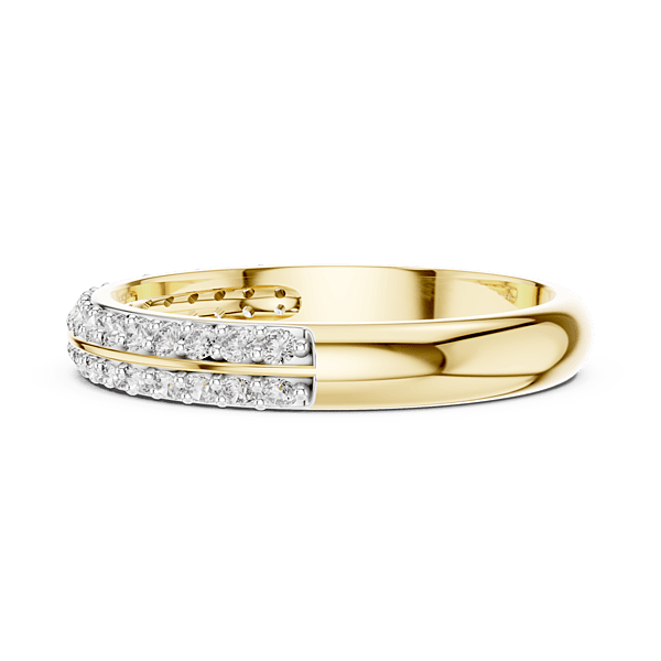 Parallel Pave band 3mm