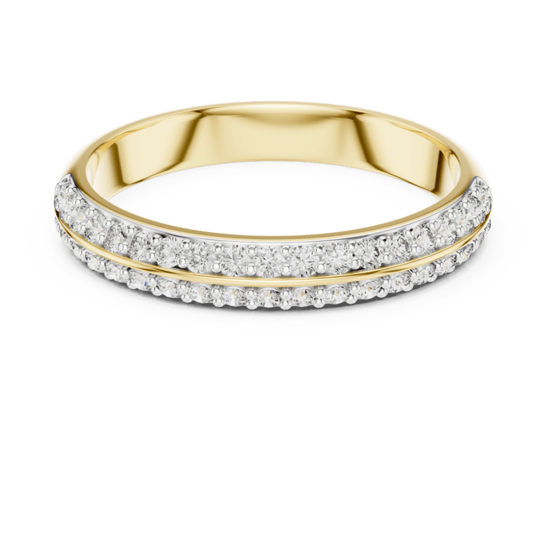 Parallel Pave band 3mm