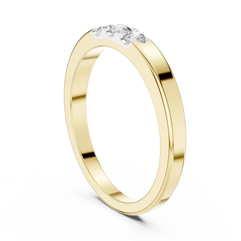 Trinity classic diamond band 2.8mm