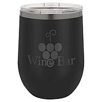 12 oz. Stemless Wine Tumbler-Ghost Black Collection