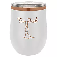 12 oz. Stemless Wine Tumbler-Rose Gold Collection
