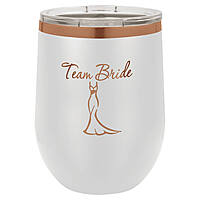 12 oz. Stemless Wine Tumbler-Rose Gold Collection