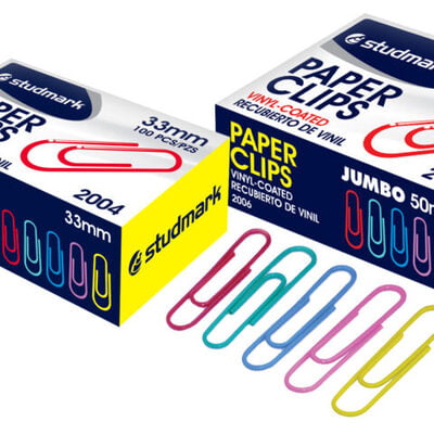 Studmark Regular Colour Coated Paper Clip