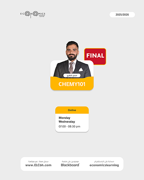 CHEMY101 - General Chemistry I - Final - Online