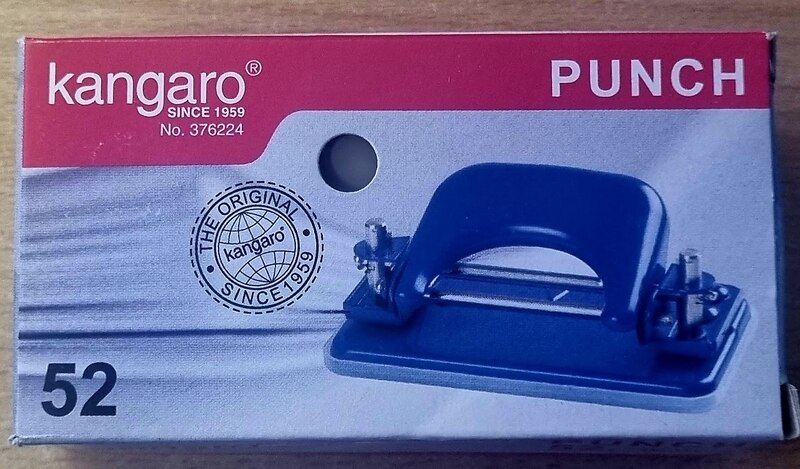 KANGARO MINI PAPER PUNCH DP-52 CAP 10SHTS ASST.