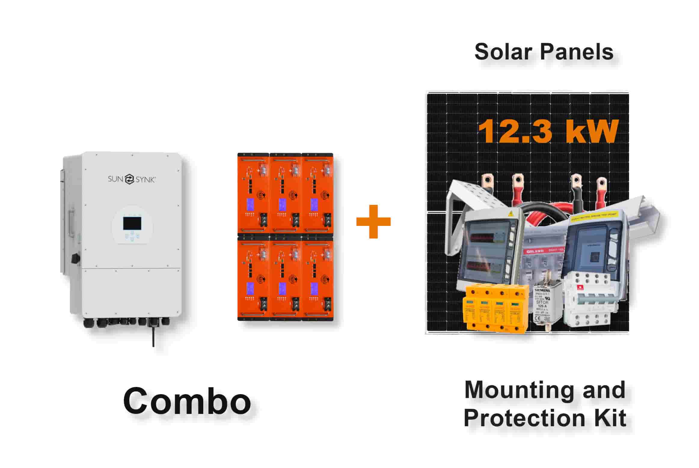12.0 kW SUNSYNK 3-Phase Hybrid - REVOV Combo, c/w 6x 5.12 kWh Lithium Batteries 12.0 kW SUNSYNK 3-Phase Hybrid - REVOV Combo, c/w 6x 5.12 kWh Lithium Batteries