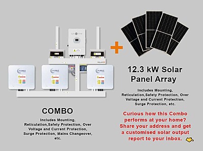 12.0 kW SUNSYNK 3-Phase Hybrid - HUBBLE Combo, c/w 3x 10.0 kWh Lithium Batteries