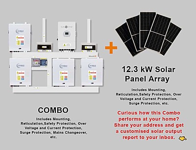 12.0 kW SUNSYNK 3-Phase Hybrid - HUBBLE Combo, c/w 4x 5.5 kWh Lithium Batteries