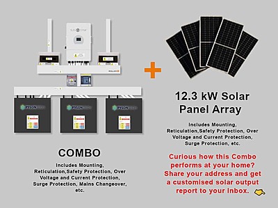 12.0 kW SUNSYNK 3-Phase Hybrid - PYLONTECH Combo, c/w 3x 4.8 kWh Lithium Batteries