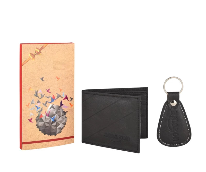 AMAZON WALLET & KEYCHAIN SET