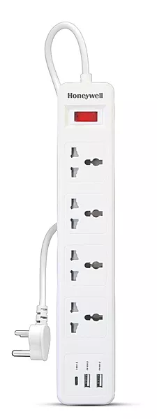 4 OUTLET EXTENSION BOARD WITH 1 TYPE C & 2 USB