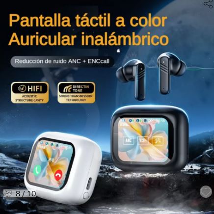 Auriculares Bluetooth con Pantalla Touch a Color TWS LX-10