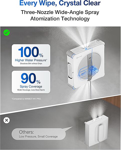 Ecovacs WINBOT W2 Smart Window Cleaner + Original Accessories – BUNDLE DEAL