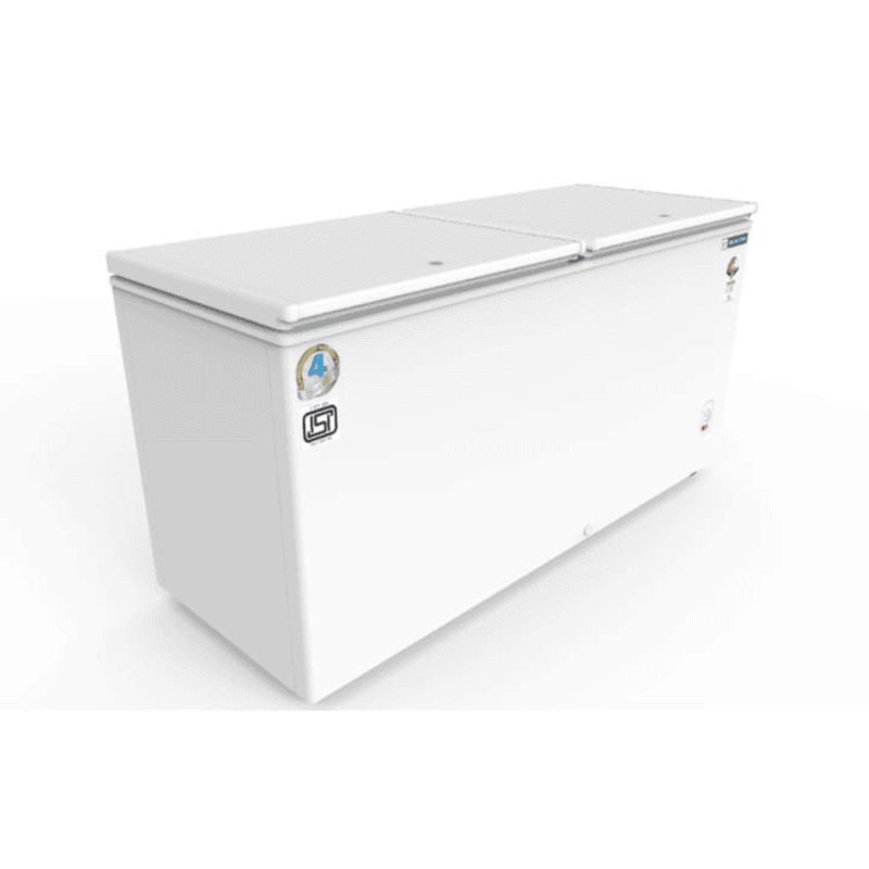 Blue Star Hard Top 400 Litre Deep Freezer-CF3-400MPW (Front View with Both Doors Closed) Blue Star Hard Top 400 Litre Deep Freezer-CF3-400MPW (Front View with Both Doors Closed)