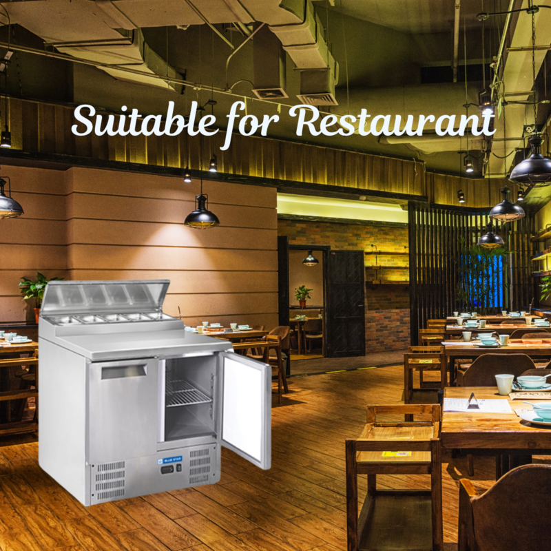 Suitable for Restaurant & bar: Blue Star Kitchen Refrigerator-Saladettes 2 Door