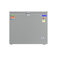 Front View of Blue Star CF4-230NPYW-SL Deep Freezer with Lid Closed Front View of Blue Star CF4-230NPYW-SL Deep Freezer with Lid Closed