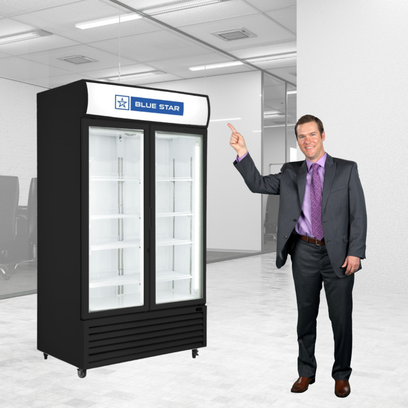 Energy-Efficient Label: Blue Star VC600CD Visi Cooler - Energy-efficient commercial refrigerator