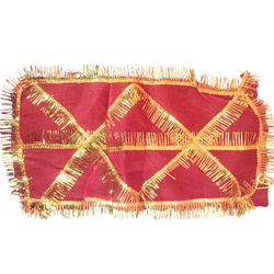 Red Cloth Cross and round designed designer chunri