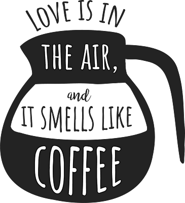 Love Is In The Air And It Smells Like Coffee Short-Sleeve T-Shirt