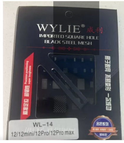 Stencil WYLIE para iPhone Serie 12 - Reparación y Reballing