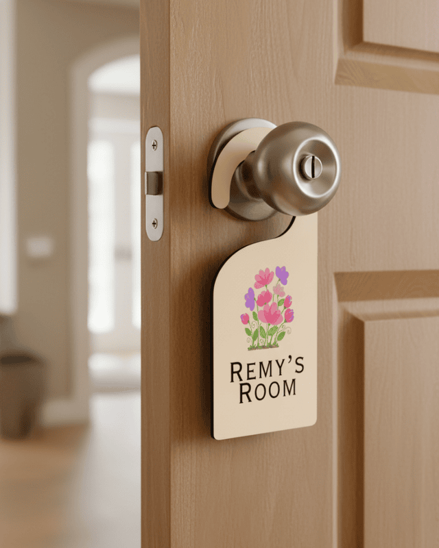 Personalized Bedroom Door Hanger