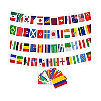 World Cup 48 Countries Flag Bunting Rope (20x28cm Flags, 17m Length)
