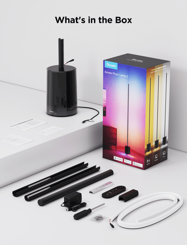 Govee RGBICWW Floor Lamp 2 - (1.5m Tall) Smart, Matter Compatible