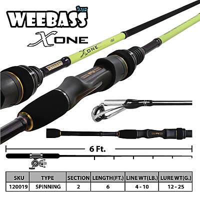 WEEBASS คัน - รุ่น X-ONE SPIN WX602SL (4-10lb)