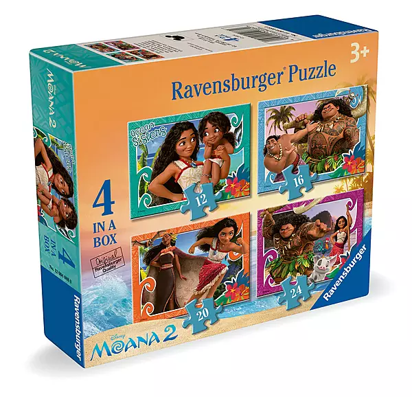 Moana 2 4 in a Box Jigsaw Puzzle