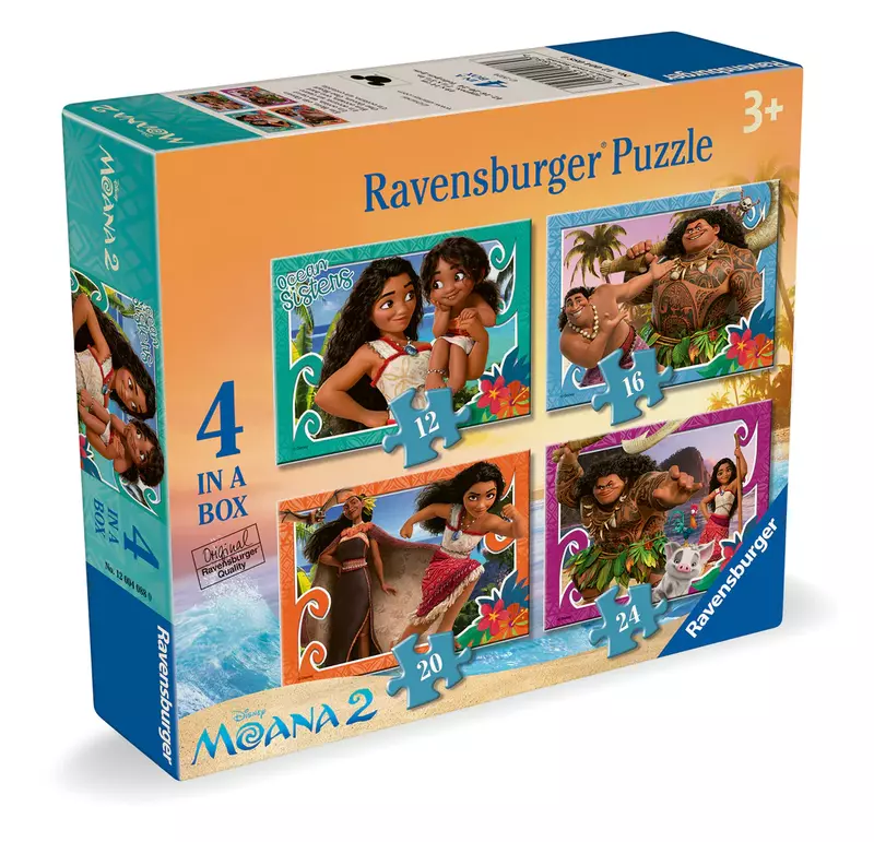 Moana 2 4 in a Box Jigsaw Puzzle