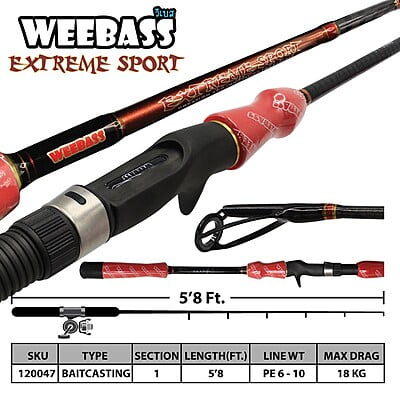 WEEBASS คัน - รุ่น EXTREME SPORT EXS581XH-B (PE:6-10)