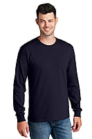 PC54LS PLAYERA CABALLERO ML PORT & COMPANY CORE COTTON