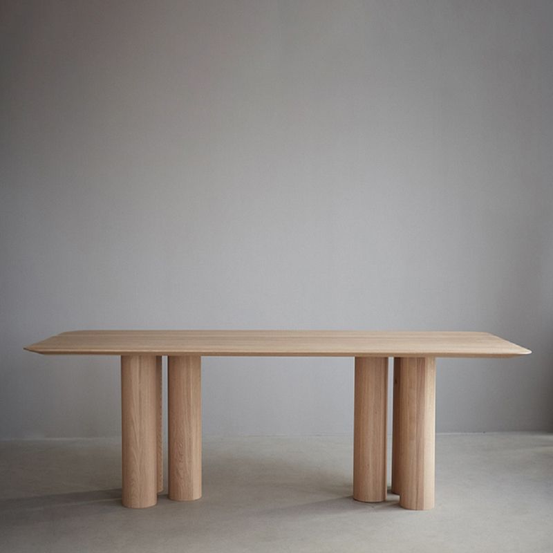 Sturdy White Washed Finish Wood Dining Table Sturdy White Washed Finish Wood Dining Table