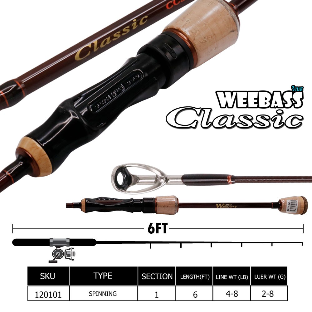WEEBASS คัน - รุ่น CLASSIC CCS-601ML (4-8lb)
