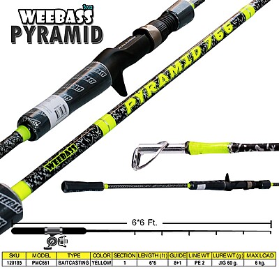 WEEBASS คัน - รุ่น PYRAMID 766 PMC661-2 ( PE 2 1PC )