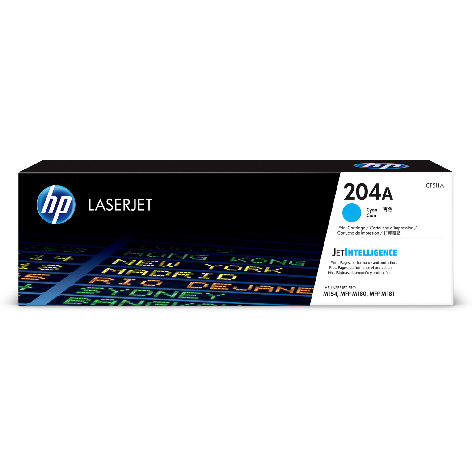 HP 204A LaserJet Toner Cartridge Cyan CF511A