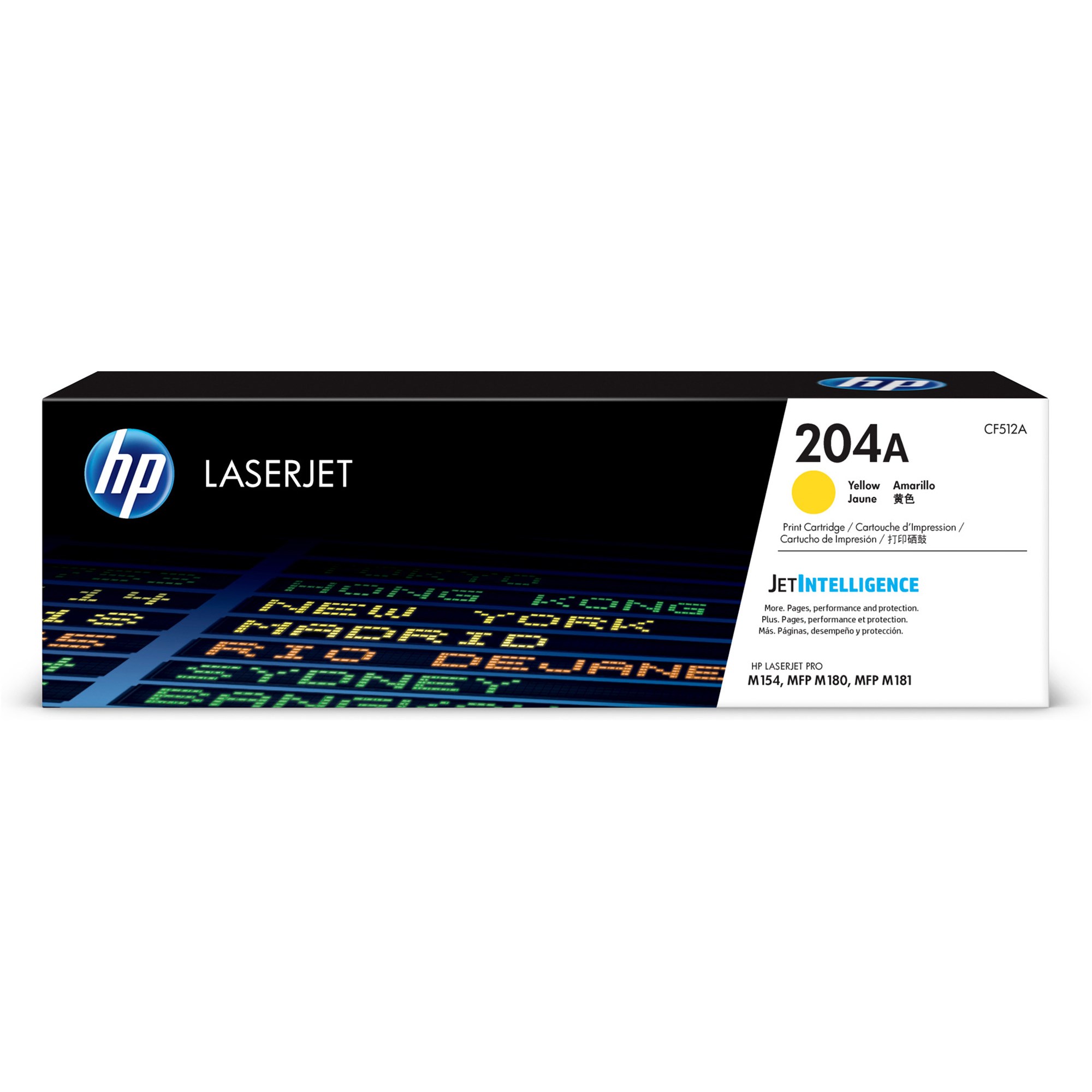 HP 204A LaserJet Toner Cartridge Yellow CF512A