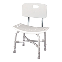 McKesson Bariatric Bath Bench, Aluminum Frame, With Backrest, 20 Inch Seat Width, 500 lb Capacity, (EA/1)