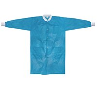 McKesson Disposable Lab Coat – Blue, Knee Length, Spunbond Polypropylene