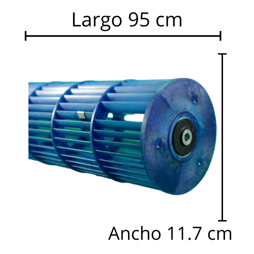 Turbina Evaporador Mirage Largo 95 cm Ancho 11.7 cm Opresor Interno - 12100102000084