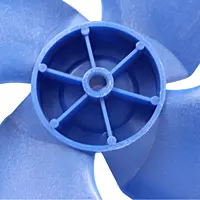 Aspa Condensador Para Minisplit Mirage  Largo 28.9 Ancho Aro 6.1cm Flecha 5/16 Rotacion CW -12100105000021