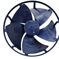 Aspa Condensador para Minisplit Mirage 1.5 Ton y 2 Ton Largo 40cm Ancho Aro 11cm Flecha 1/2 CCW izquierda 5 Hojas - 12100105000221