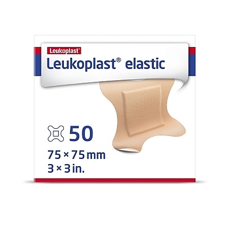 Leukoplast® Adhesive Strip Tan 3 X 3 Inch Sterile