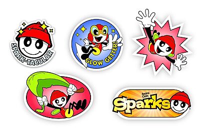 Sparks Character Stickers