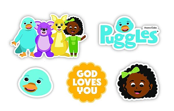 Puggles Character Stickers Puggles Character Stickers