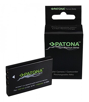 PATONA Battery for Fuji NP60 NP-60 ALDI Medion MD41856 MD85146 MD41856 DC6300