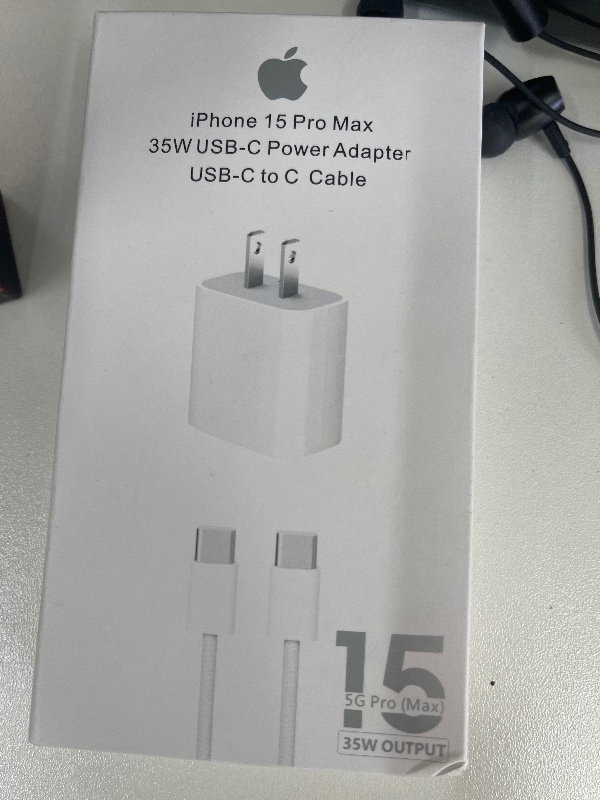 Cargador iPhone 15 Pro Max 35W USB-C a USB-C KYYJH-019