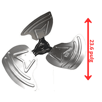 ASPA CONDENSADORA Largo 60cm, Ancho Aro 11.5cm, Flecha 1/2 - 12200104000038 ASPA CONDENSADORA Largo 60cm, Ancho Aro 11.5cm, Flecha 1/2 - 12200104000038