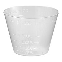 McKesson Graduated Medicine Cup, 1 oz, Translucent Plastic, Disposable, NonSterile