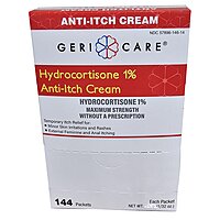 Geri-Care® Itch Relief Cream, 1% Hydrocortisone, 0.9 Gram Individual Packet